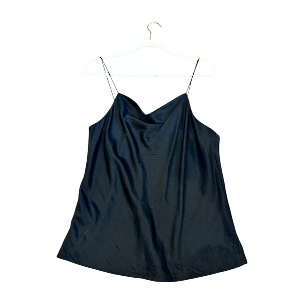 CAMI NYC Elegant Black Satin Cami Top